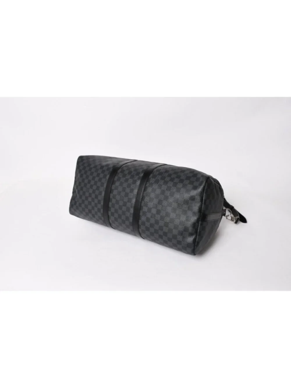 Louis Vuitton Keepall Bandouliere 55 Boston Bag Damier Graphite Black